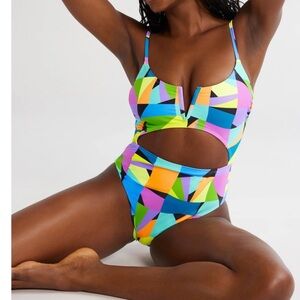 NWT- Size S - one piece cut out swimsuit